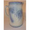 Image 1 : Blue & white salt glazed stoneware pitcher
