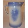 Image 1 : Blue & white salt glazed stoneware pitcher