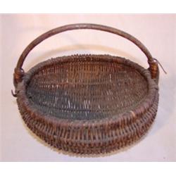 Wicker woven basket