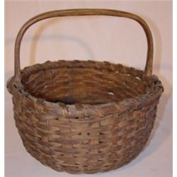 Primitive oak egg basket