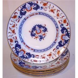 5 Gaudy Dutch soup bowls