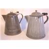 Image 1 : Pair of agateware coffee pots