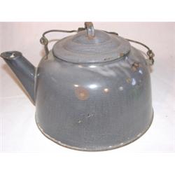 Agateware tea kettle