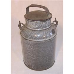 Agateware milk can