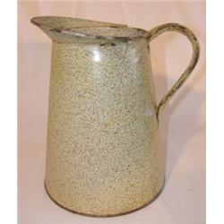 Speckled agateware milk pitcher