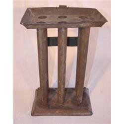 Primitive tin candle mold