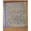 Image 1 : Signed and dated needlework alphabet sampler