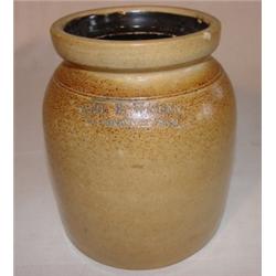 Massachusetts stoneware canning crock