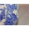 Image 2 : Spongeware blue & white plate