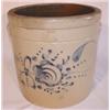 Image 1 : Blue decorated stoneware crock with ears