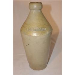 Stoneware whiskey bottle