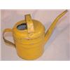 Image 1 : Yellow painted tin oil can