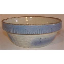 Blue & white salt glazed milk bowl