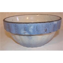 Blue & white salt glazed milk bowl
