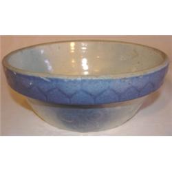 Blue & white salt glazed milk bowl