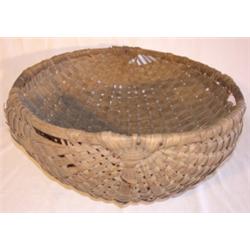 Large splint oak gathering basket
