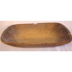Burl walnut dough bowl