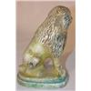 Image 2 : Early chalkware lion figurine
