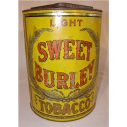 Light Sweet Burley tobacco tin