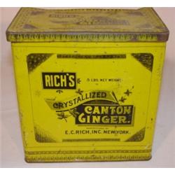Rich's Crystallized Canton Ginger tin