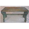 Image 1 : Primitive blue painted dovetailed footstool