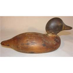 Primitive Mid-Atlantic decoy signed W.B. Magsam