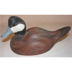 Ruddy duck decorative decoy signed Waters