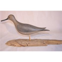 Signed Bieber shorebird carving.