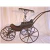 Image 1 : Primitive child's doll stroller with original paint