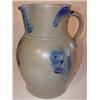 Image 1 : Blue decorated stoneware pitcher