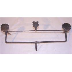 Early forged iron wall hanger