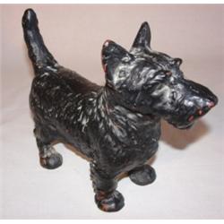 Cast iron Scottie dog door stop