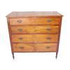 Image 1 : Sheraton walnut & maple 4 drawer chest