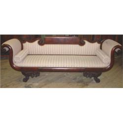 Empire mahogany sofa