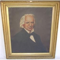 Oil on Canvas portrait of Gentleman c. 1882