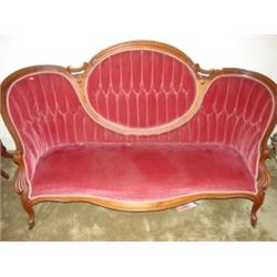 Victorian walnut sofa