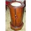 Image 1 : Circular marble top plant stand with door