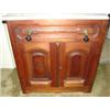Image 2 : Victorian walnut marble top washstand