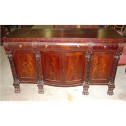 Classical Empire walnut sideboard