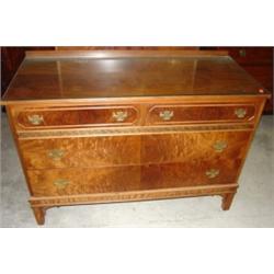 Three piece Chinese Chippendale bedroom suite