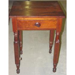 Sheraton walnut one drawer stand
