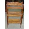 Image 1 : Oak three section folding bookshelf