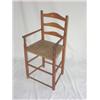 Image 1 : Early ladderback & rope bottom primitive high chair