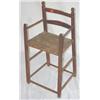 Image 1 : Primitive ladderback & rush bottom high chair