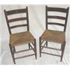 Image 1 : Pair of original paint decorated and stenciled side chairs