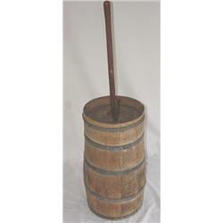 Primitive wooden butter churn