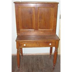 Primitive softwood schoolmaster's desk