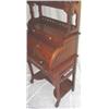 Image 4 : Small ornate Victorian walnut cylinder roll desk