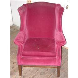 Chippendale style wing chair