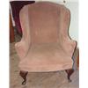 Image 1 : Queen Anne style wing chair with stretcher base
